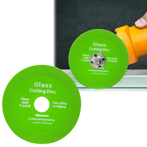 Disco de corte de vidrio verde para amoladora angular de 125 mm