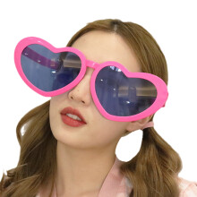 Occhiali da sole oversize da donna a forma di cuore (1 paio)