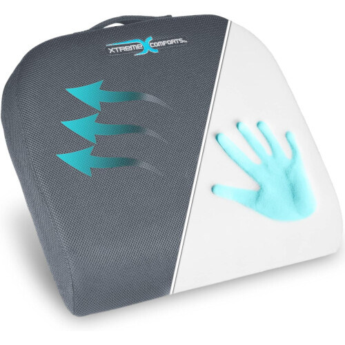 Coussin de siège Xtreme Comforts en mousse rembourrée avec poignée