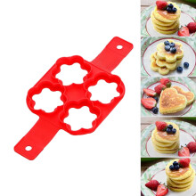 Omelette Maker Non-Stick 4-Hole Pancake Mold with Round