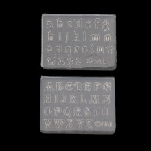 Stampo in resina per numeri e lettere, 3 mm, piccole dimensioni, 2 pezzi