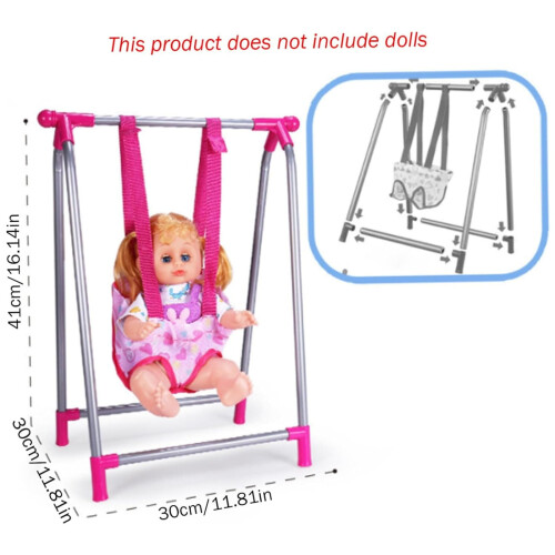 Καρεκλάκι φαγητού Reborn Doll με ρυθμιζόμενο δίσκο, πτυσσόμενο 1