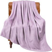 Lila flísová deka pre dvoch, rozmer 60x80 palcov, 300 g/m²