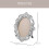 Vintage oval picture frame gold 4x6 inches 2
