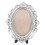 Vintage oval picture frame gold 4x6 inches 4