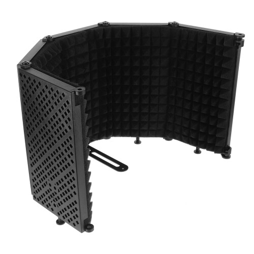 Zwarte microfoonhoes voor microfoonstatief, 25,5 x 69 cm, 1 set 2