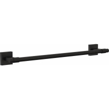 Toallero Maxted negro mate de 18 pulgadas para montaje en pared
