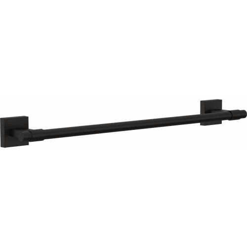 Porte-serviettes mural Maxted noir mat 45,7 cm (18 pouces)
