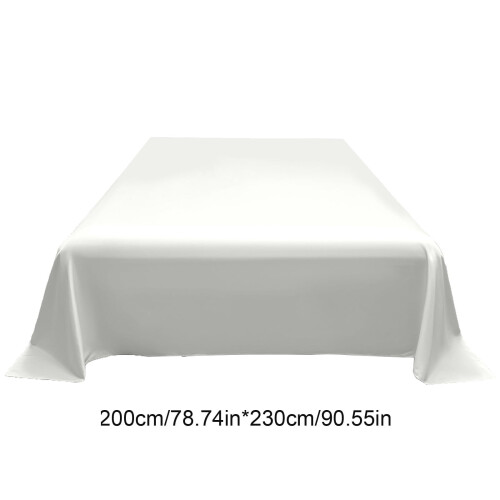 Queensize lakenset, effen zijden bedlakens, wasbaar. 2