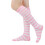 Calze da donna a righe al ginocchio, rosa, 1 paio 1