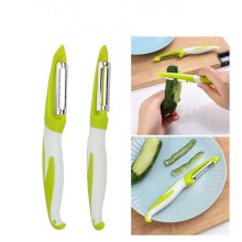 Stainless Steel Potato Peeler with Storage Tube 1pc