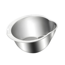 Laveuse Ă riz et bol passoire en acier inoxydable 4 en 1