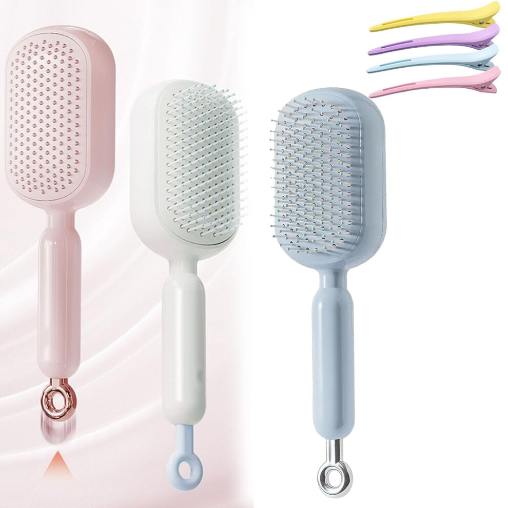 Dentistry Hair Brush Retractable Cushion Comb 3PCS