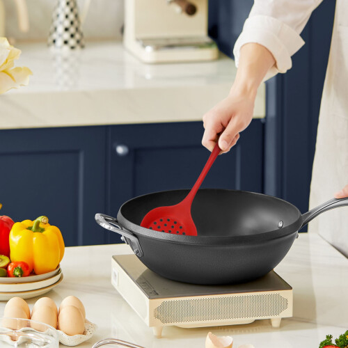 Écumoire à trous, passoire de cuisine 30 cm 2