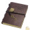 Vintage skinnjournal i mørkebrun, 320 sider 1