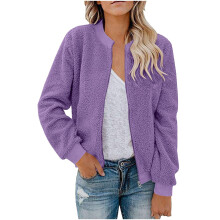 Dámská šerpa bunda fialová, velikost 2XL