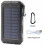 Přenosná solární powerbanka 10000000 mAh černá 1