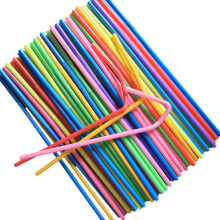 Flexible Plastic Straws Multicolor 100PCS