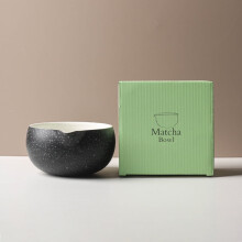 Porcelánová miska na čaj Matcha s matnou glazúrou 17 oz