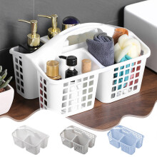 Panier de douche portable avec poignée et séparateurs