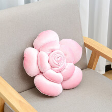 Cojín decorativo con forma de flor, diseño de rosa, 45 cm (18 pulgadas)