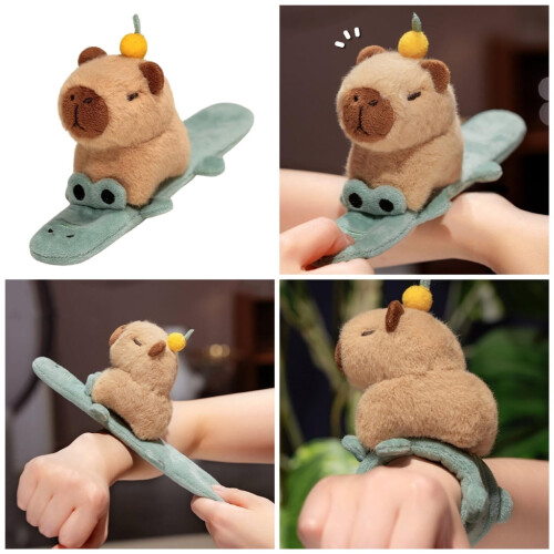 Pulseira de pelúcia de capivara para crianças, 1 peça 1