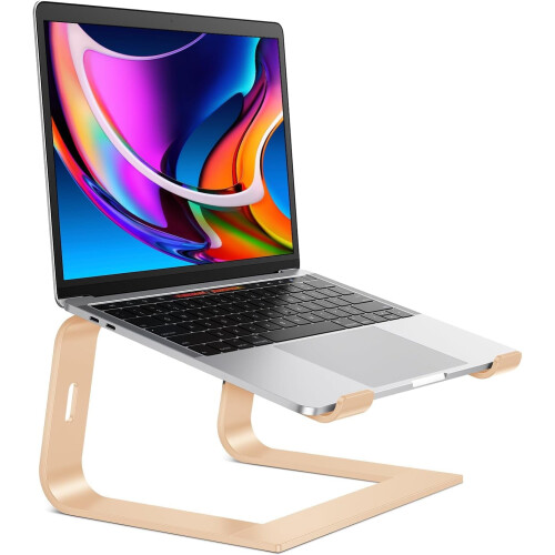 Suporte de alumínio removível para laptops de 11 a 16 polegadas.