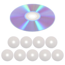 Blanco beschrijfbare cd's met hoge capaciteit, verpakking van 10 stuks.