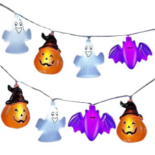 Halloween-kurpitsan valosarja noidanhatulla3D-koristelu