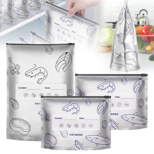 Sacs de congélation en aluminium avec fermeture éclair (30 unités)