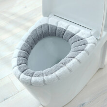 Copriwater morbido e spesso, colore bianco caldo, grigio