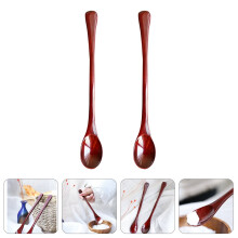 Cucharas de madera para remover sopa y café (2 unidades)