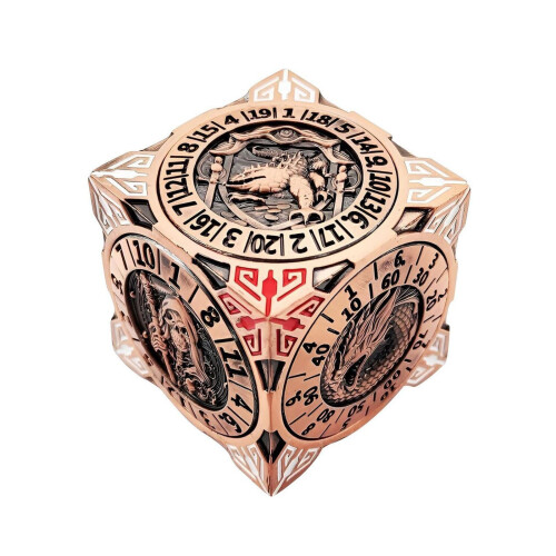 Sada kovových kostek Spinner, 7 v 1, s reliéfem 4D 1
