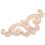 Wooden Applique Set Khaki Solid Carved 4 pcs 1