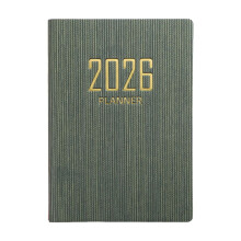 Vreckový diár 2026, čierny, s gumičkou3,07