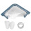 Passoire triangulaire bleue pour évier, lot de 2 avec 100 sacs 1