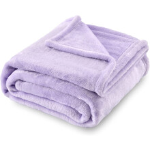 Flanellen fleece deken lila 40x60 inch