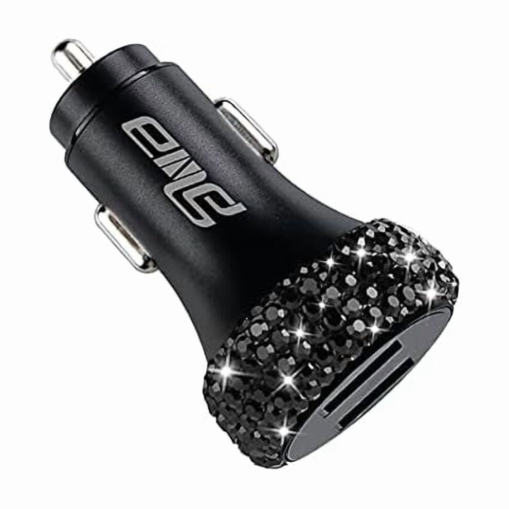 Car Usb Charger Qc 3.0 Fast Charging Dual Port Black 971050111377