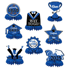 Decorações para Festa de Formatura - Conjunto de 8 Hexágonos em Formato de Favo de Mel 3D