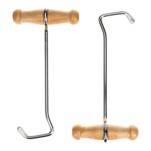 Stövelkrokar och avdragare med trähandtag, 2-pack
