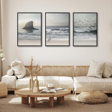 Sada 3 leštěných rámů na obrazy, přední kryt 20x28 palců