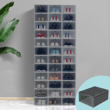 Boîte à chaussures en plastique transparent 14,8 x 0,6 pouces