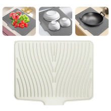 Tapis d'égouttage de cuisine antidérapant et flexible (1 pièce)
