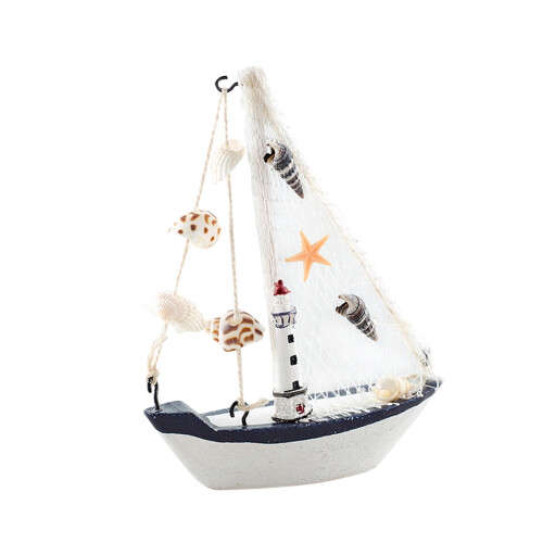 Ναυτικό ξύλινο κεντρικό διακοσμητικό με θέμα τον ωκεανό 1 τεμάχιο