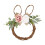 Couronne de Pâques avec lapin, œufs et fleurs délicates (petit modèle) 1
