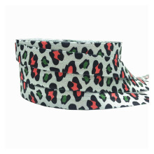 Elastikbånd med leopardprint, fold-over, 10 m