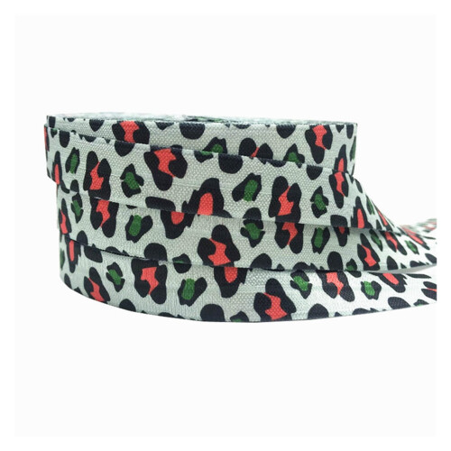 Nastro elastico con stampa leopardata, pieghevole, 10 m