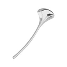 Broșă vintage din metal lucios cu frunze de ginkgo pentru femei, 1 bucată