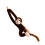 Hanging Monkey Plush Toy Brown Quilted Cotton 28In 3
