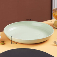Platos redondos de plástico antideslizantes para ensalada, de 15 cm (6 pulgadas), juego de 4